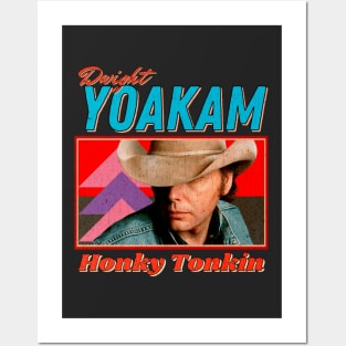 Dwight Yoakam Vintage Look 1986 // Honky Tonkin Original Fan Design Artwork Posters and Art